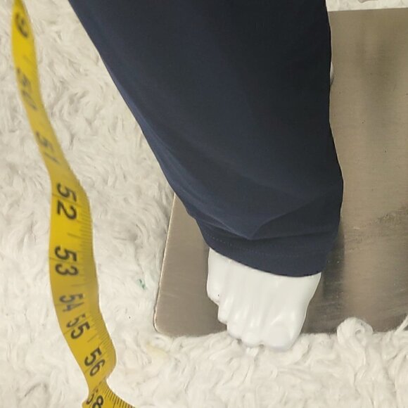 Spense Women's Navy Blue Drape Front Sleeveless Jumpsuit. Size 10 (NWT) - Picture 8 of 12